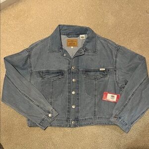 Levi's Classic Blue Cropped Denim Jacket